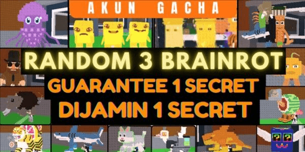 Gambar Product GACHA RANDOM ACCOUNT 3 BRAINROT | STEAL A BRAINROT