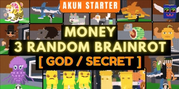 Gambar Product STARTER ACCOUNT | MONEY + RANDOM UNIT + REBIRTH | STEAL A BRAINROT