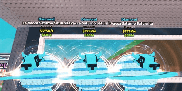 Gambar Product The Cow Saturn Saturnita Diamond (Secret $375K/s) | Steal A Brainrot