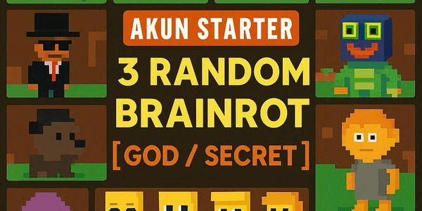 Gambar Product STARTER ACCOUNT RANDOM 3 PET | STEAL A BRAINROT