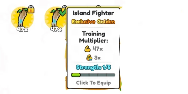 ARM / HAND ISLAND FIGHTER X47 ( TRAINING / GRIND )