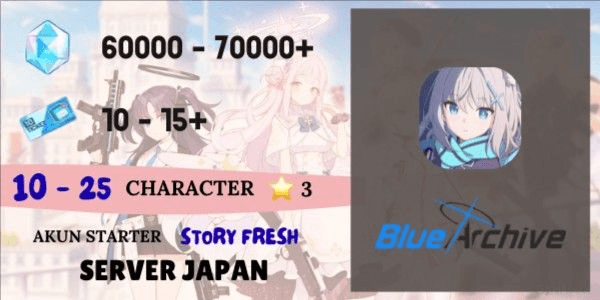Gambar Product Akun Reroll Blue Archive [Japan] - 3