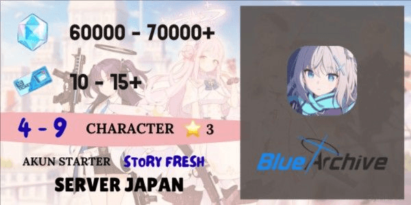 Gambar Product Akun Reroll Blue Archive [Japan] - 2