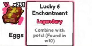 ALL WORLD RANDOM PET + LUCKY 6 ENCHANT