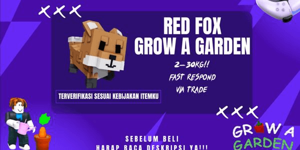 Gambar Product Red Fox Pet | Grow A Garden | RBL