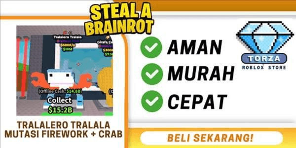 Gambar Product Tralalero Tralala MUTASI CRAB + FIREWORK (500K/S) | Brainrot God - Steal a Brainrot