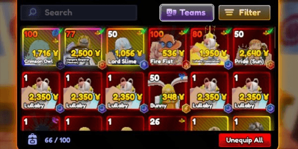 Gambar Product 7 sove (dio,eto,uta,ace,pride,rimuru,finger) 800+rr all very good stat