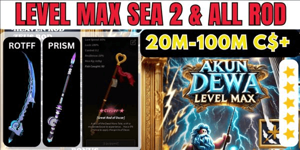 Gambar Product Account Fisch level MAX+ ROTFF + OP ROD