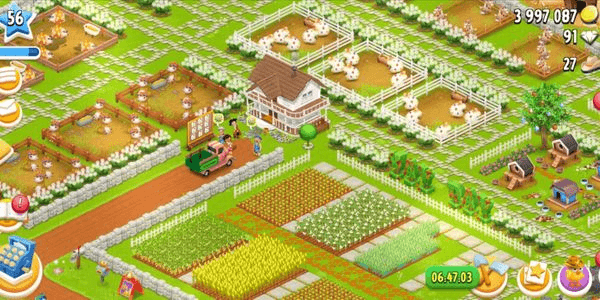 Gambar Product FARM HAY DAY LEVEL 56 BARN 1338/1400 SILO 928/1050 GOOD DECORATION & LARGE LAND