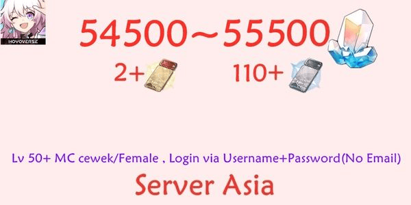 Gambar Product Honkai Star Rail HSR-4 Account