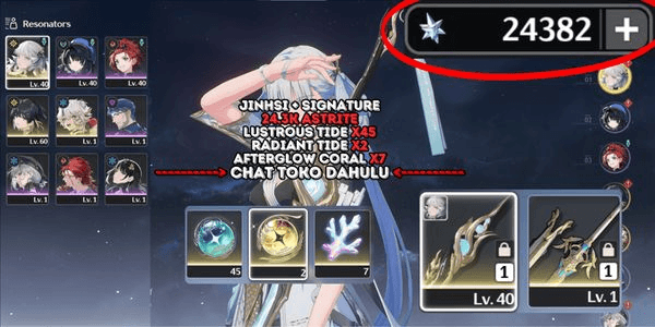 Gambar Product [24.3K ASTRITE][4SSR] JINHSI+ SIGNATURE + LINGYANG + BLOODPACT + CHECK DESC! [SEA] #A18