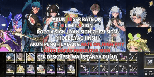 Gambar Product [SEA] 18 SSR RATE ON, 6 LIMIT 3 SIGN, ROCCIA SIGN, JIYAN SIGN, ZHEZI SIGN, PHOEBE, YAO JINSHI, OTHER STANDARD B5, WIDE FIELD, HIGH PITY