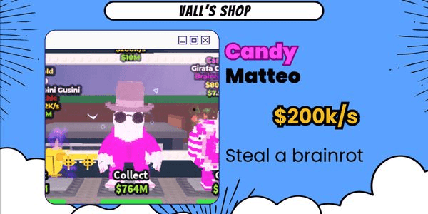 Gambar Product Candy Matteo - Brainrot God - Steal a Brainrot
