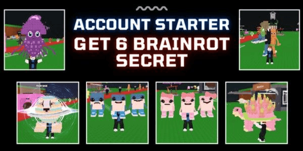 Gambar Product AKUN SECRET PACKAGE | LIMITED BUNDLE ! | STEAL A BRAINROT