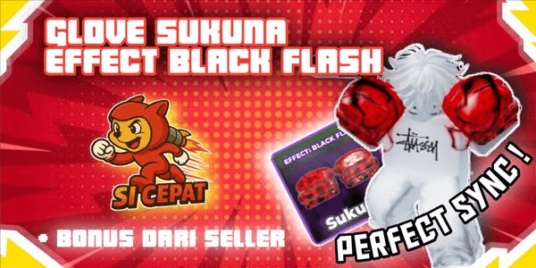 Gambar Product Glove Sukuna Black Flash – untitled boxing game