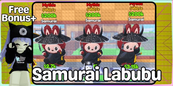 Gambar Product Samurai Labubu [Mythic] - Steal a Labubu