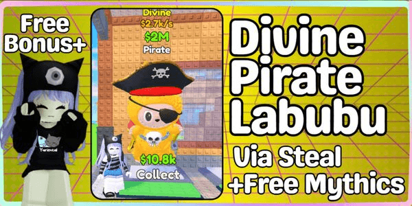 Gambar Product Pirate Labubu [Divine] - Steal a Labubu