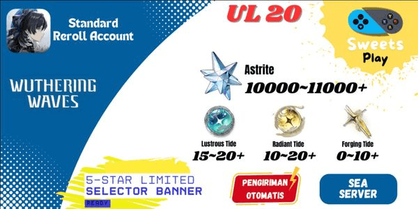 Gambar Product [SEA] Wuthering Waves Standard Reroll Account