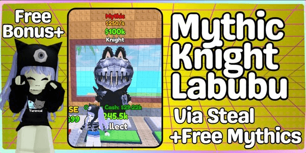 Gambar Product Knight Labubu [Mythic] - Steal a Labubu