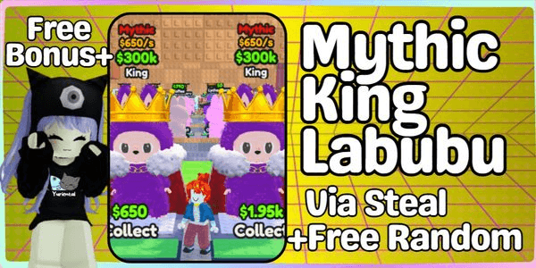 Gambar Product King Labubu [Mythic] - Steal a Labubu