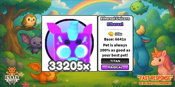 Gambar Product Titan Eternal Unicorn - Sword Clashers Simulator