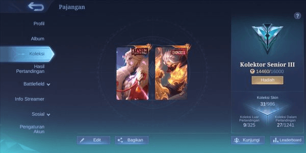 Gambar Product Akun Mobile Legends Skin Lancelot Kishin Densetsu Hayabusa Exorcists