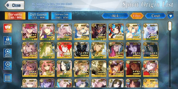 Gambar Product [NA] FGO NA Account 34 SSR (39 NP)