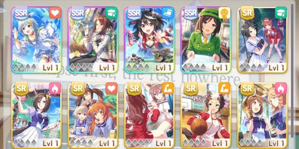 Gambar Product [GLOBAL] [STARTER] Umamusume Account: KITASAN BLACK + FINE MOTION + SEIUN SKY + TAZUNA HAYAKAWA + 15 SR