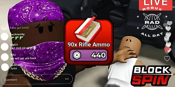 Gambar Product 90x Rifle Ammo - Blockspin