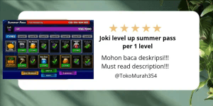 Joki level up summer pass per 1 level