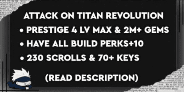Gambar Product AOTR | Account Prestige 4 & 2M+ Gems