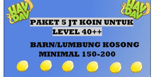 แพ็กเหรียญ 5 ล้าน เลเวล 40+