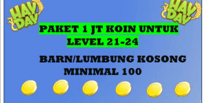 1 Million Coin Package Level 21-24