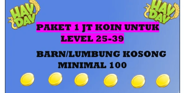 1 Million Coin Package Lvl 25 - 39
