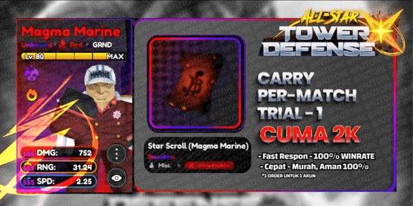 Gambar Product CARRY TRIAL 2 - ALL STAR TOWER DEFENSE X