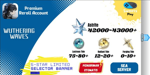Gambar Product [SEA] Wuthering Waves Premium Reroll Account