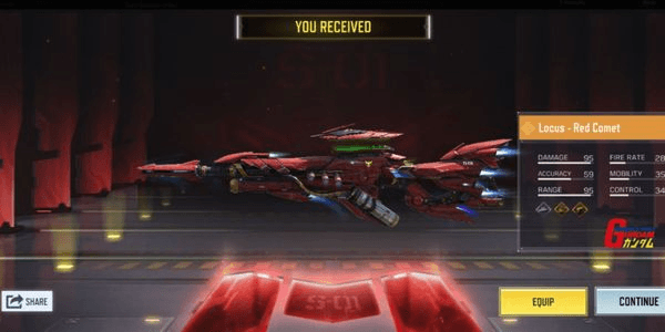 Gambar Product ACCOUNT STARTER CODM - Call of Duty Mobile Garena [ Locus - Red Comet ]