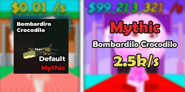 Gambar Product (Mythic) Bombardilo Crocodilo - Steal A Brainrot