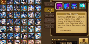 Asia 4LD Dark Triss, Nicky, Jaara and Shan, LD4 Double Martina, Leah, Kinki, Dark Ciri +110 NB5, 290 6Star Monster
