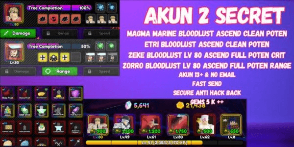 Gambar Product Akun Secret Etri and Magma Marine - ASTDX
