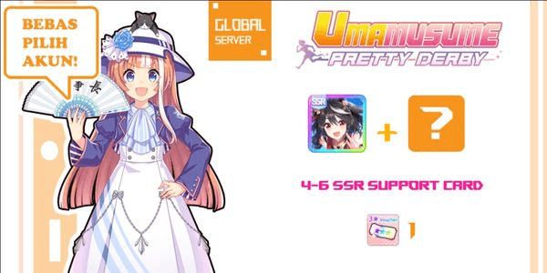 Gambar Product Uma Musume Pretty Derby Global | Variant Starter Kitasan + Super Creek/Fine Motion + 3-6 SSR