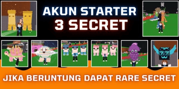 Gambar Product ACCOUNT STARTER 3 BRAINROT SECRET | STEAL A BRAINROT