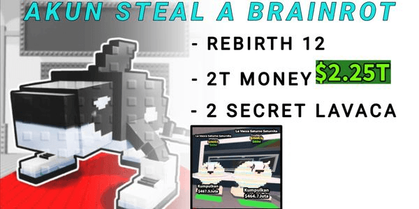 Gambar Product AKUN STEAL A BRAINROT