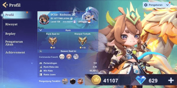 Gambar Product Sultan Account MCGG | full commander | level 128 MC#33