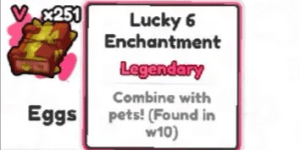 { ALL WORLD } RANDOM PET + LUCKY 6 ENCHANT