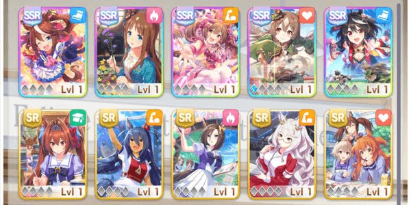Gambar Product Uma Musume | 5 SSR Support Kitasan Black, Satono Diamond-Lb 1, SSR Traine 1 Mejiro McQueen #4