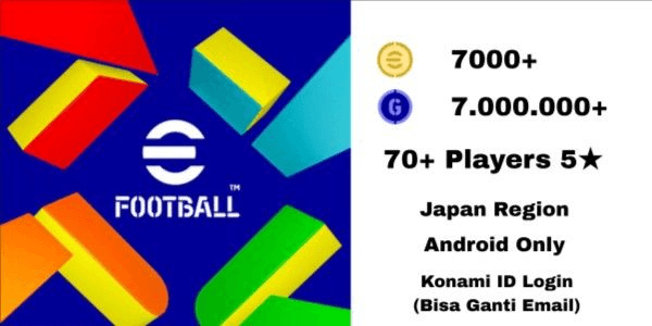 Gambar Product Akun Starter Coin eFootball Mobile Android (7000+ Coins)