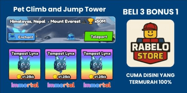 Gambar Product Pet Tempest Lynx x1.25kk (Immortal) - World 11 Mount Everest