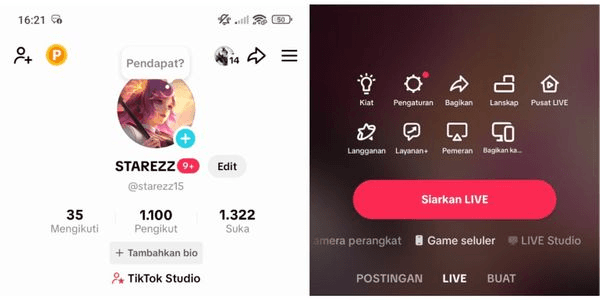 Gambar Product TIKTOK ACCOUNT CAN GO LIVE