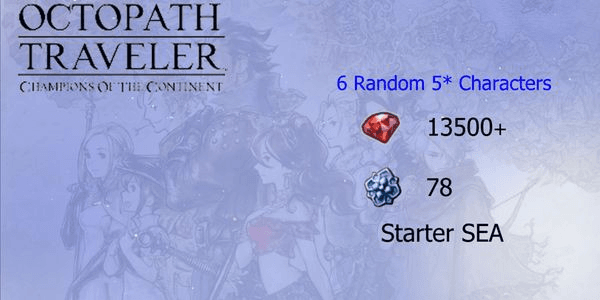 Gambar Product Reroll Account Octopath Traveler CotC [SEA]#1